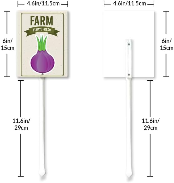 Eveokoki Aluminum Seed & Plant Labels - Plant Markes for Seedlings-Plant Tags for Pots - Garden Signs for Vegetable - Durable Markers for Plants Outdoor Waterproof - Garden Decor for Farmhouse