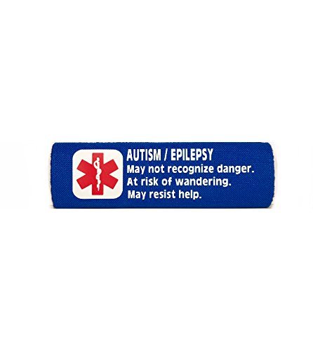 Autism Epilepsy Medical Alert Seat Belt Infant Toddler Car Seat Harness Cover (Royal Blue)
