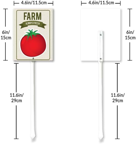 Eveokoki Aluminum Seed & Plant Labels - Plant Markes for Seedlings-Plant Tags for Pots - Garden Signs for Vegetable - Durable Markers for Plants Outdoor Waterproof - Garden Decor for Farmhouse