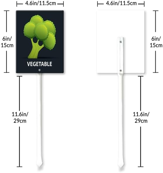 Eveokoki Aluminum Seed & Plant Labels - Plant Markes for Seedlings-Plant Tags for Pots - Garden Signs for Vegetable - Durable Markers for Plants Outdoor Waterproof - Garden Decor for Farmhouse