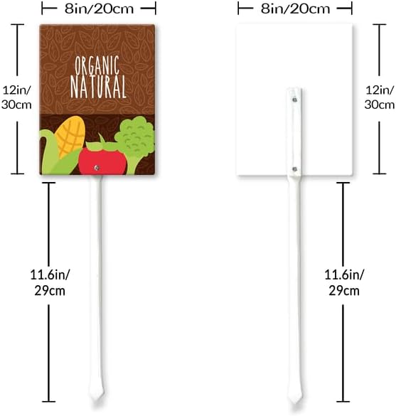 Eveokoki Aluminum Seed & Plant Labels - Plant Markes for Seedlings-Plant Tags for Pots - Garden Signs for Vegetable - Durable Markers for Plants Outdoor Waterproof - Garden Decor for Farmhouse