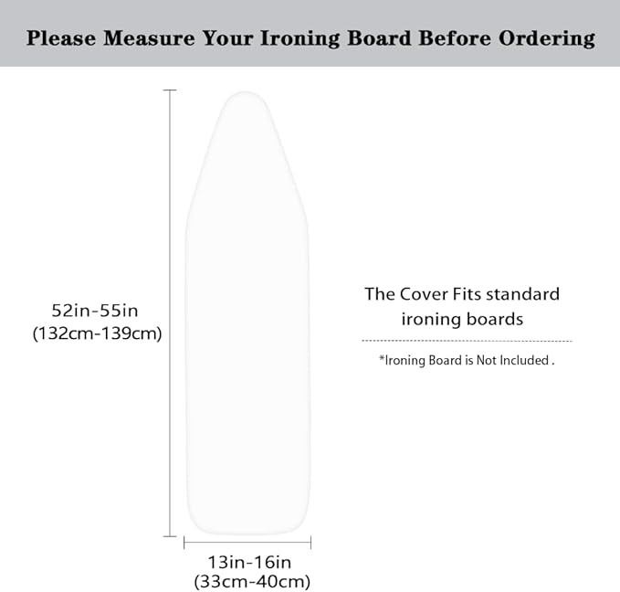 Sprowallow Rabbit Lavender Ironing Board Cover Standard Size Silicone Coated