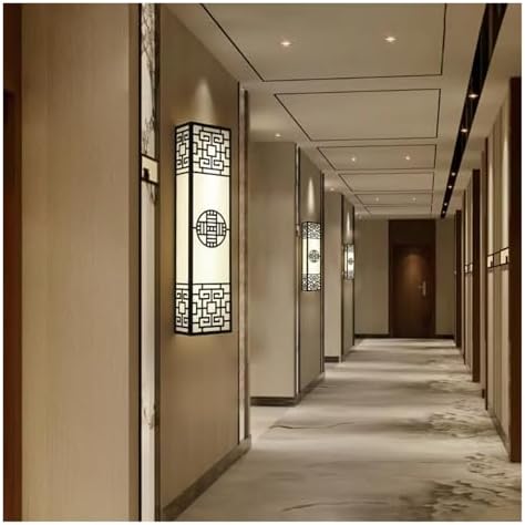 Zen Style Chinese Wall Lamp - Strip Shaped Bedside Light for Bedroom, Living Room, and Zen Decor - Elegant Background Lighting for Tranquil Spaces