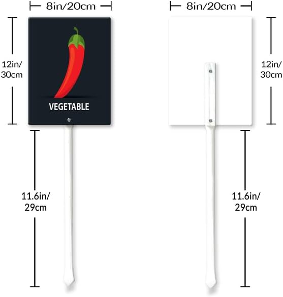 Eveokoki Aluminum Seed & Plant Labels - Plant Markes for Seedlings-Plant Tags for Pots - Garden Signs for Vegetable - Durable Markers for Plants Outdoor Waterproof - Garden Decor for Farmhouse