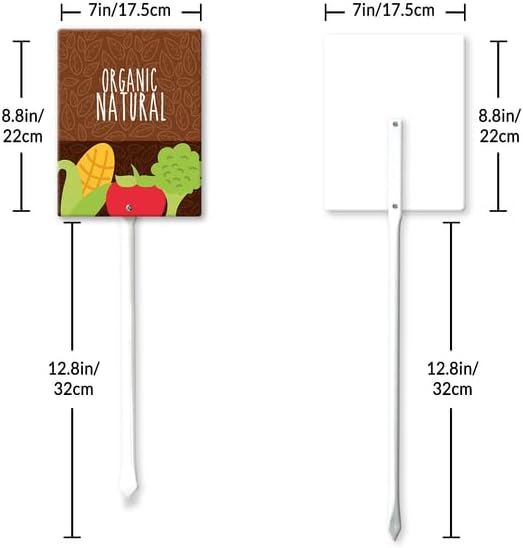 Eveokoki Aluminum Seed & Plant Labels - Plant Markes for Seedlings-Plant Tags for Pots - Garden Signs for Vegetable - Durable Markers for Plants Outdoor Waterproof - Garden Decor for Farmhouse
