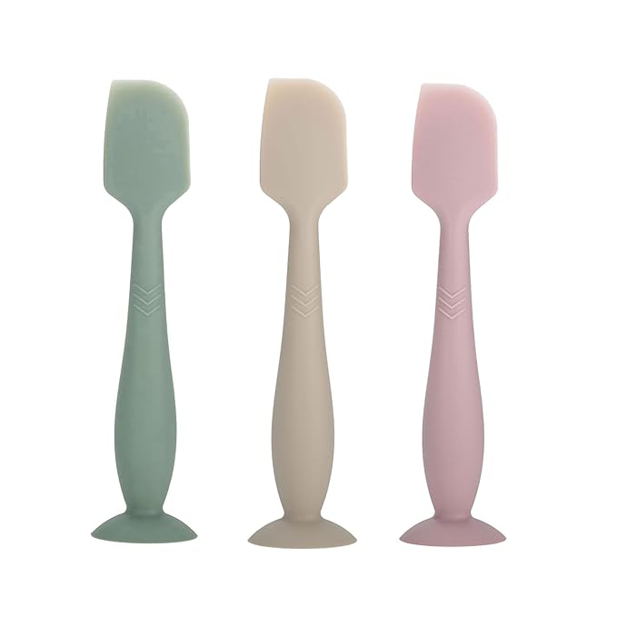 Baby Diaper Cream Spatula - Baby Diaper Rash Cream Applicator for Butt Paste Diaper Cream - Newborn Essentials (gray, green, pink)