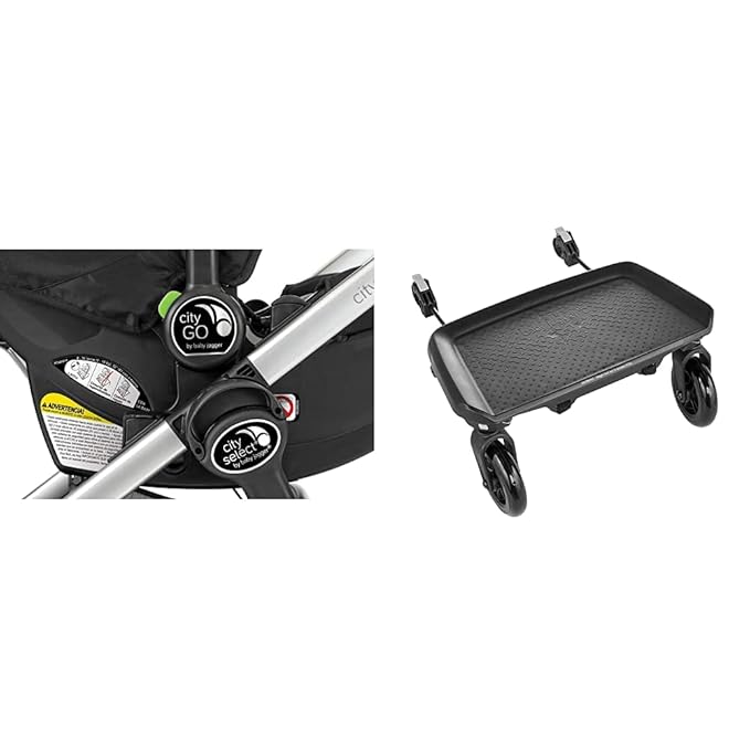 Baby Jogger Car Seat Adapters for City Select & LUX, Black with Glider Board for City Mini 2 & GT2 Strollers