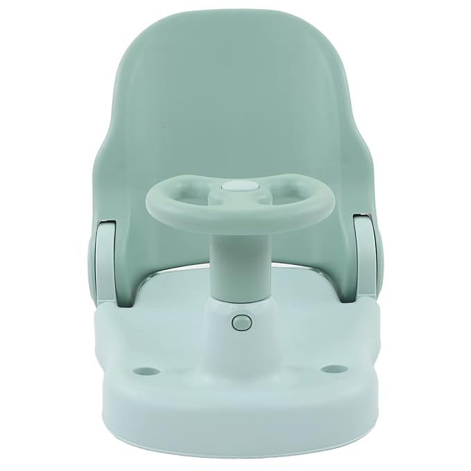 Baby Bath Seat - Infant Bathtub Seat for Sitting Up in The Tub, Baby Shower Chair with Backrest Support, Suction Cups for 6-18 Months (Green)