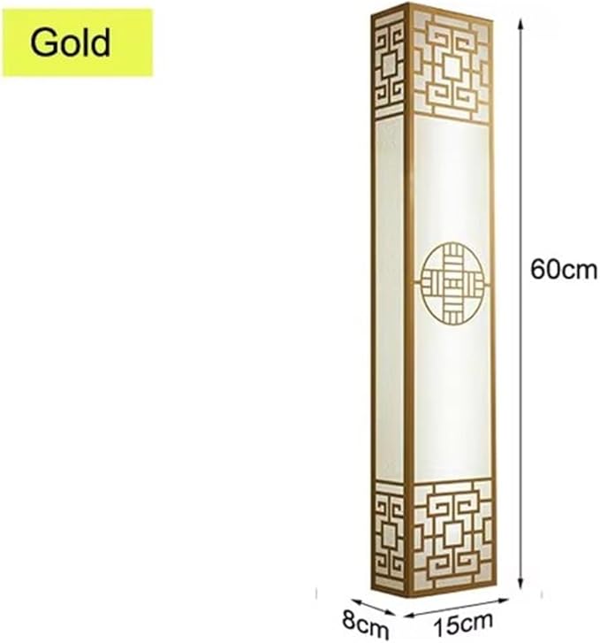 Chinese Style Bedroom Wall Lamp Strip Shaped Zen Background Wall Bedside Lamp Living Room,Ideal for Bedroom