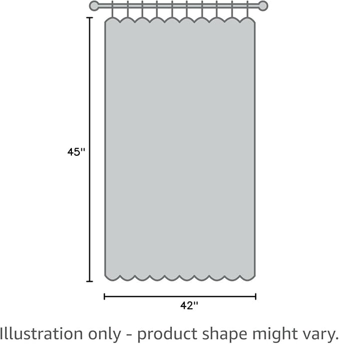 BGment Pure White Curtains 45 Inch Length 2 Panels Set for Bedroom, Grommet Thick Linen Look Burlap Textured Light Filtering Privacy Window Drapes for Farmhouse Living Room, 42 x 45 Inch