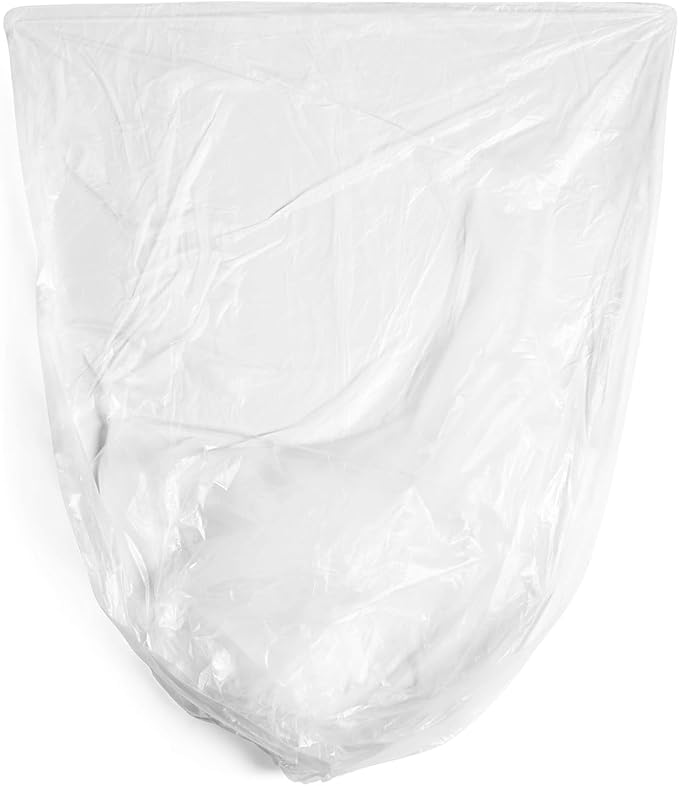 Aluf Plastics 33 Gallon 22 Micron Premium Clear Trash Bags