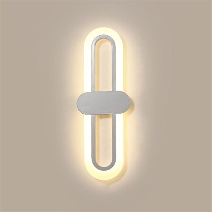 Bedroom Bedside Modern Minimalist Living Room Background Wall Led Three-Color Light-Changing Wall Lamp Simple Aisle Balcony Lamp,LED Chandelier Ceiling