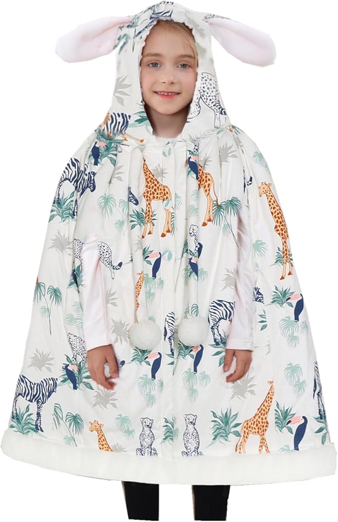 Insular Kids Car Seat Poncho, Baby Baby Girls Hooded Cape Cloak Coat