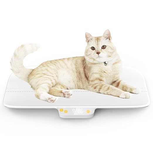 Digital Pet Scale, Baby Scale, Precision0.08oz, Max 30kg/66lbs, Auto-Hold, Integrated Design Without Disassembly, Suitable for Cats, Small Breed Dogs, Infants, and Young Children