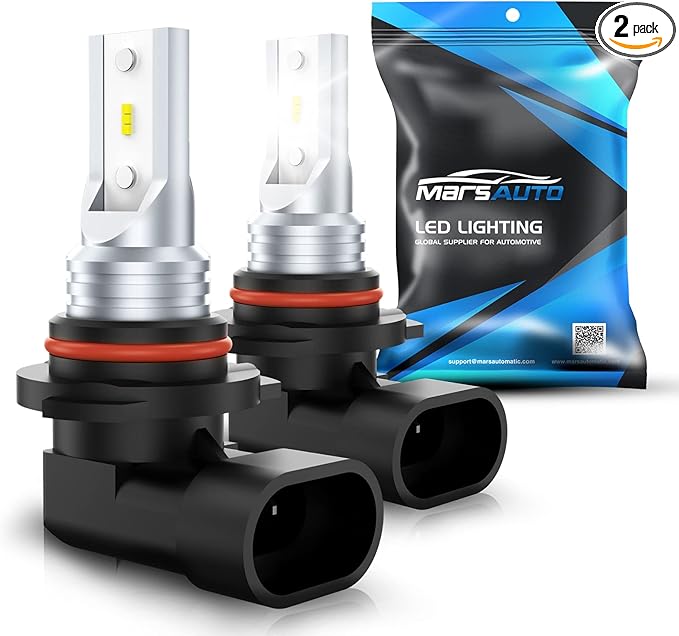 Marsauto H10 9145 LED Fog Light Bulb 9140 LED Fog Lamps Super Bright CSP Chips 6000K Cool White Play and Plug, 360-degree Illumination, Non-polarity, Powersports Accessory Light Kits