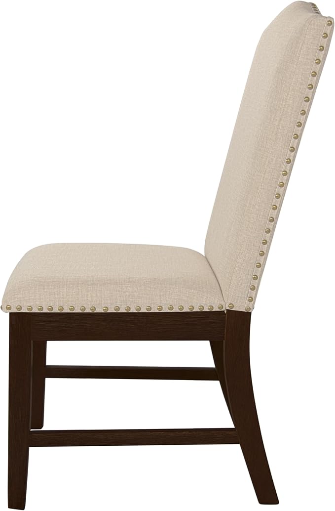 HomePop Scalloped Back Dining Chair - Beige Woven(Set of 2)