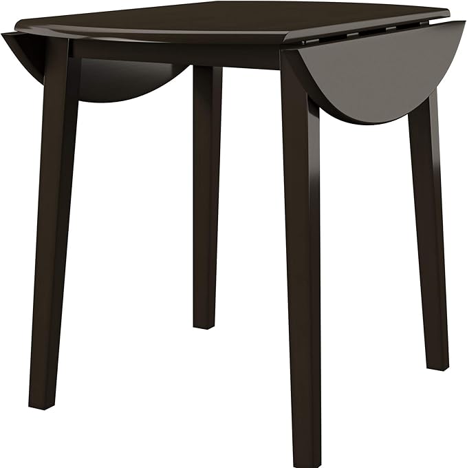 Signature Design by Ashley Hammis Round Dining Room Drop Leaf Table, Dark Brown