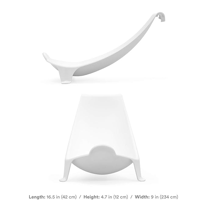 Stokke Flexi Bath Newborn Support, White - Best for Babies Up to Eight Months or 17.6 lbs - Lightweight, Convenient, Comfortable & Safe