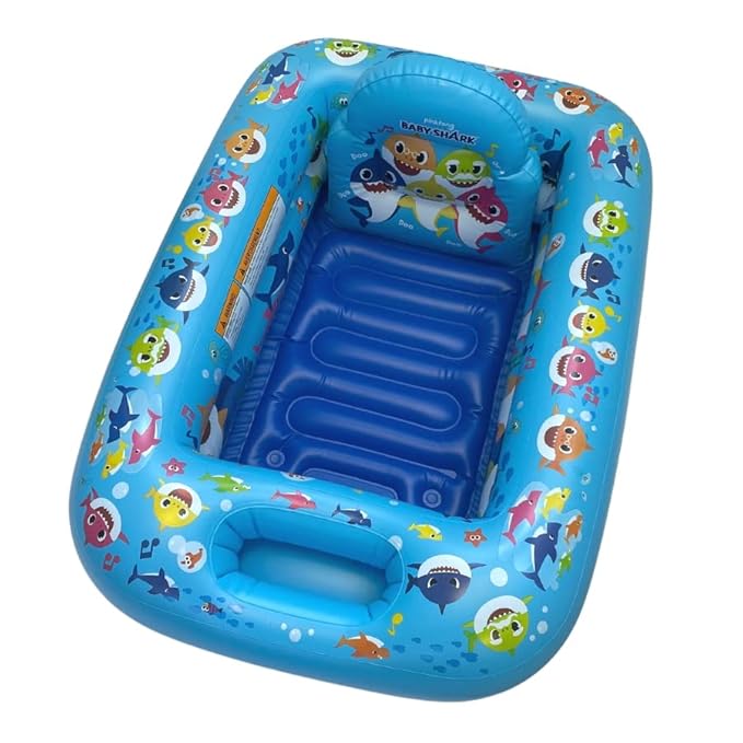 Nickelodeon Baby Shark Making a Splash Inflatable Tub - Baby Bathtub