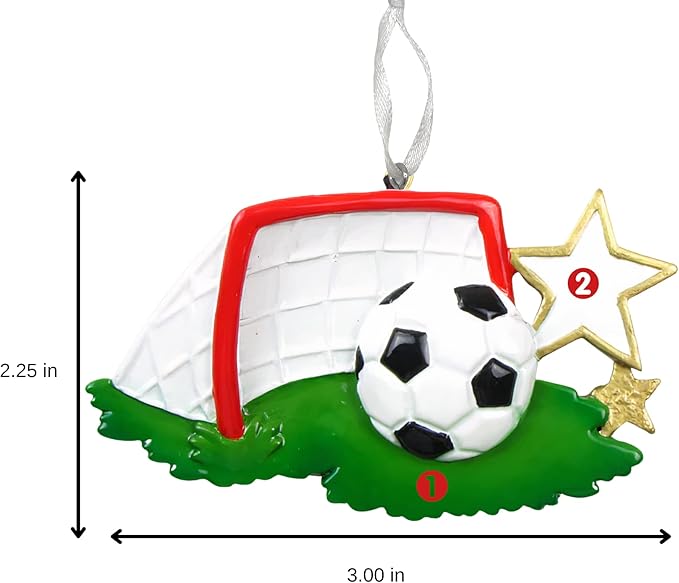 2025 Soccer Christmas Ornament – Personalized Soccer Ball Holiday Keepsake – Custom Soccer Ornament for Kids, Players & Fans – Unique Sports Decoration & Gift for Soccer Lovers (Soccer Ball)