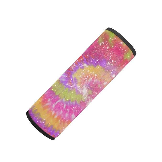 AFPANQZ 2 Pack Tie Dye Car Seat Strap Belt Covers Soft Car Seatbelt Pad Cushion Pad Set Auto Accessories Decor Adjustable Universal for Most Car Laptop Backpack Luggage Bag Straps Pads