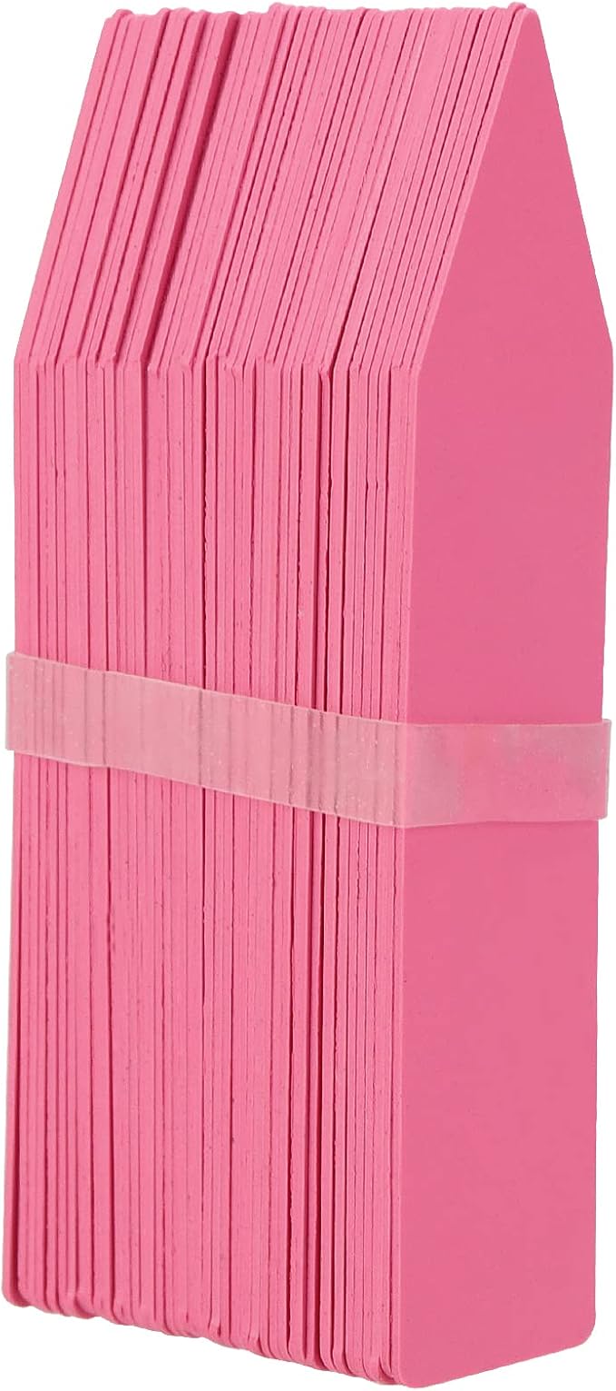 KINJOEK 1200 PCS 2 x 0.4 Inch Colored Plant Labels, Plastic Plant Tags and Labels for Garden, Plant Name Label Bulks for Seeding Potted Plants Nursery Bonsai Gardening Herbs Flowers, 6 Colors