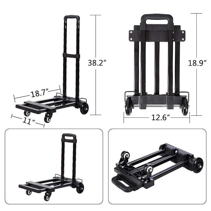 Car Seat Travel Carts, Stroller with Wheels for Air Travel, Light and Portable