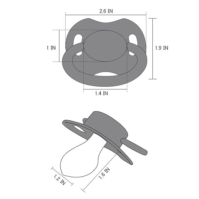 LittleForBig Bigshield Generation-II Big Sized Pacifier Black