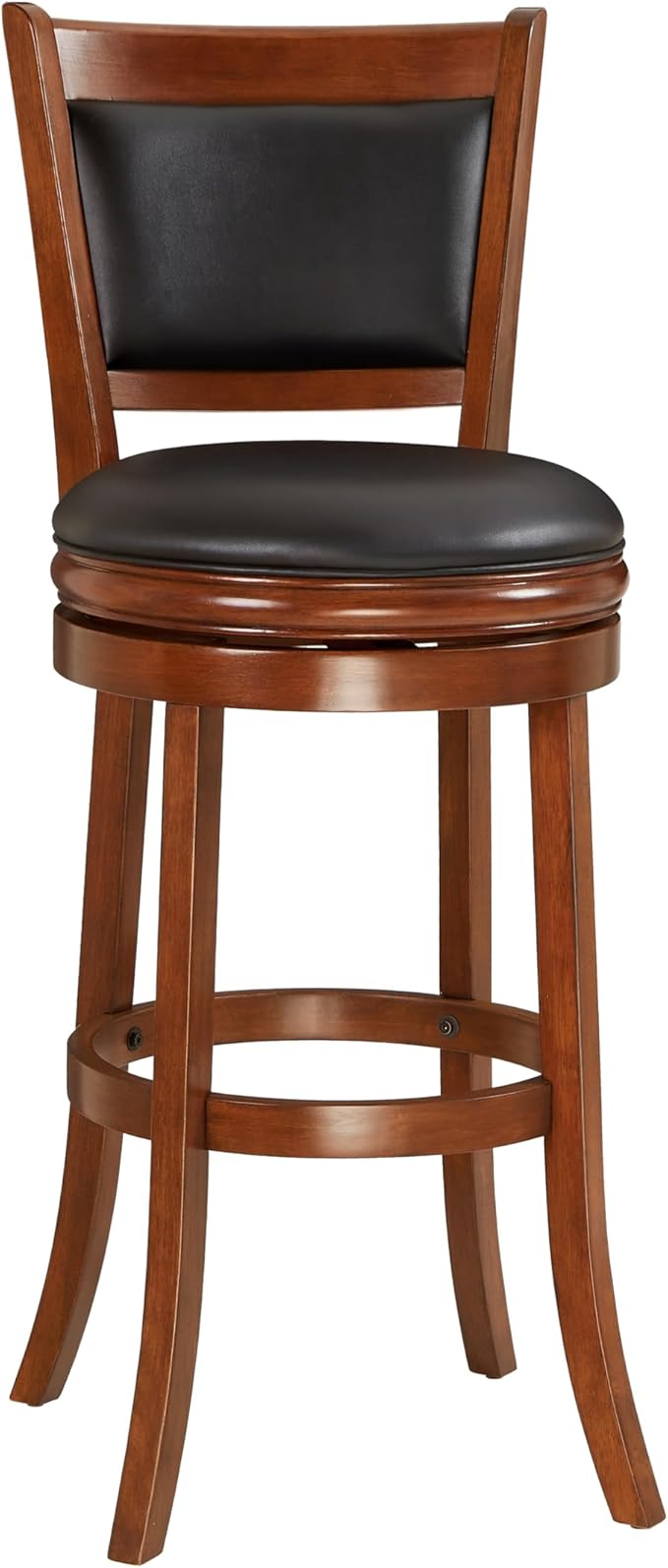 Ball & Cast Swivel Pub Height Barstool 29 Inch Seat Height Cherry Set of 1