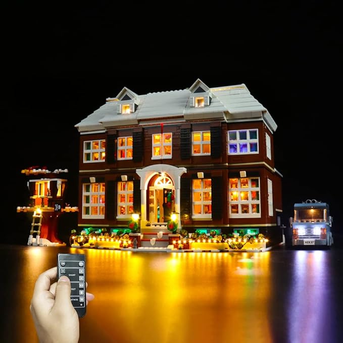 BrickBling LED Light Compatible with Lego Home Alone 21330 Building, Remote Control Lighting Kit Compatible with Lego 21330-No Model Included