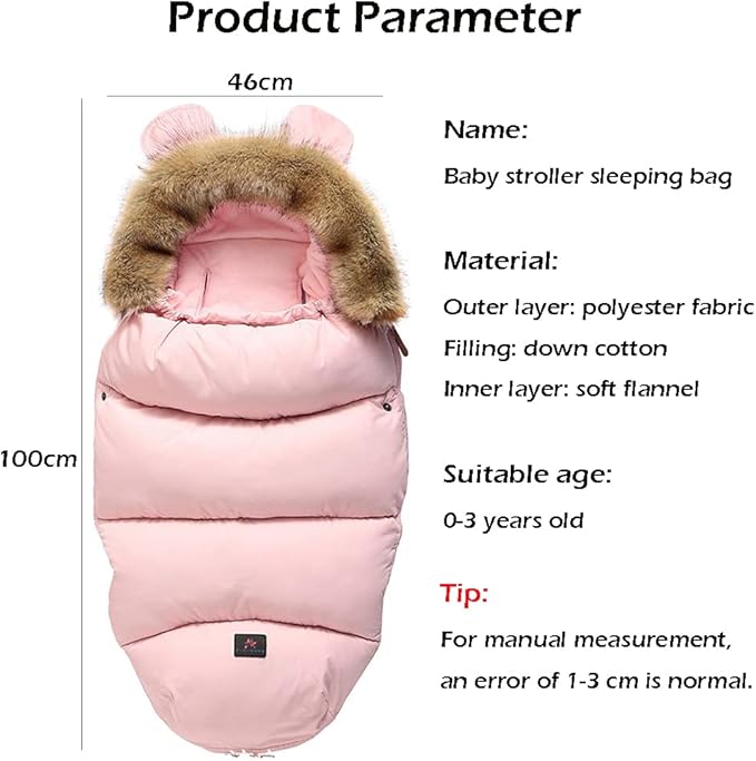 Pram Footmuff,Stroller Padded Footmuff Cover Cosy Toes,Baby Winter Foot Cover,Warmth,Windproof, Waterproof, Cold Resistant, Washable (Pollen)