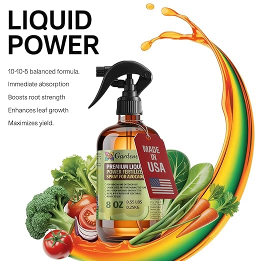 Liquid Power Onion Fertilizer Spray – Ready-to-Use Liquid Plant Food Mist for Onion – Premixed, Easy Application – Fast-Acting Formula for Growth, Roots & Yield – Indoor & Outdoor Use – 8 oz