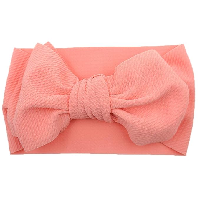 Baby Headbands for Girls Nylon Hair Bows Turban Knotted Headwraps for Newborn Infant Toddlers Kids (PR22-8)