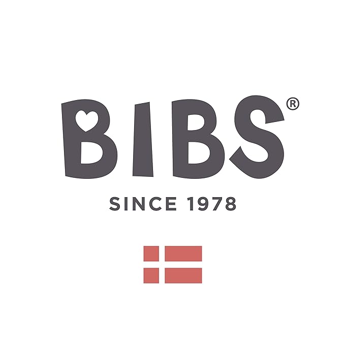 BIBS Supreme Baby Pacifier 2-Pack | Made in Denmark | BPA Free Dummy Soother, Symmetrical Nipple. Silicone, Size 2 (6-18 Months), Haze/Blossom