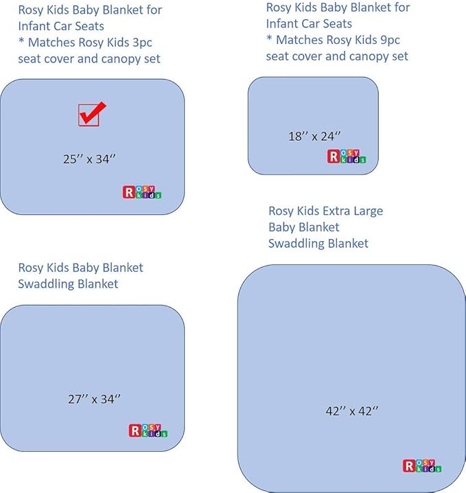 Rosy Kids Soft Baby Blanket, Outdoor Kit Standard Size for Baby Girl and Baby Boy, Black Ground White Dots Cotton Hot Pink Velvet