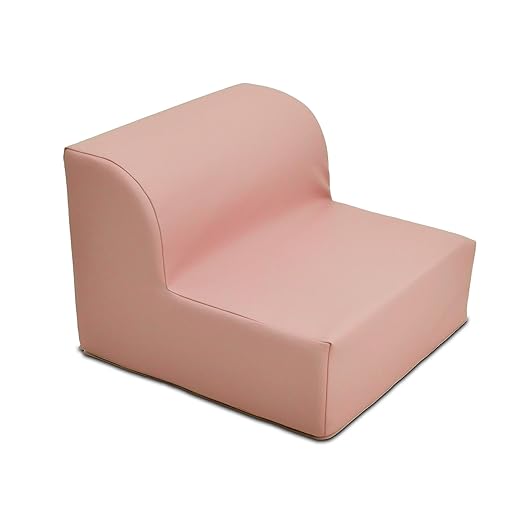 Children's Factory Library Lounger, Flexible Seating Classroom Furniture, Comfy Kids Chairs, Clay, Single Lounger