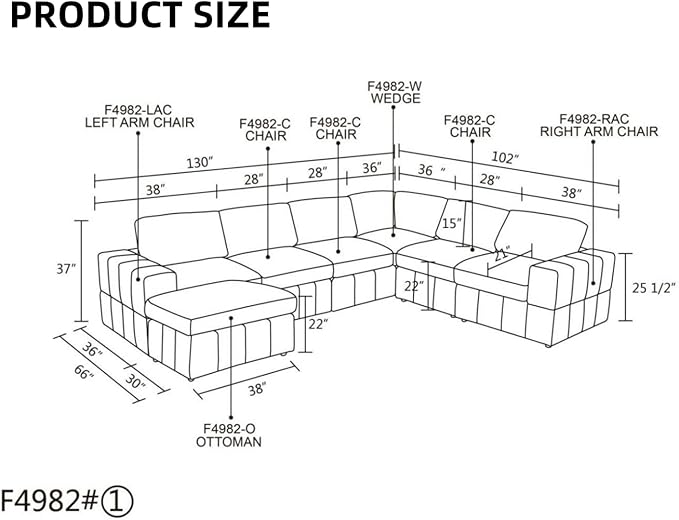 L Shaped Sectional Couches for Living Room, Modular Sectional Sofa with Ottoman, Lounge Modern Couch Living Room Furniture with Chaise, Dark Grey