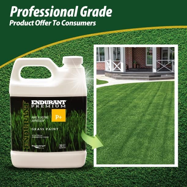 Endurant Turf Colorants - Premium Spray On Green Grass Paint for Lawns - Revives Dry, Patchy Yards - Versatile Grass Hue - Easy to Use, Concentrated Turf Grass Dye - Covers Approx 1,000 Sq Ft - 32Oz