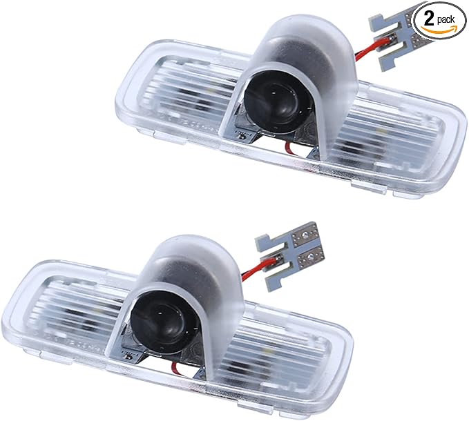 Non-Fading Car Door LED Logo Projector Welcome Lamp Door Light Puddle Lights Kit Compatible with Accessories Accord 2003-2022 (Red Classic, Old Accord/Crosstour/Pilot/Passport)