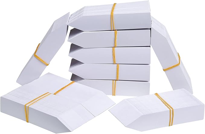 1000 Pcs Plant Tags, 4 Inch Plastic Garden Plant Pot Markers Waterproof Plant Label, White