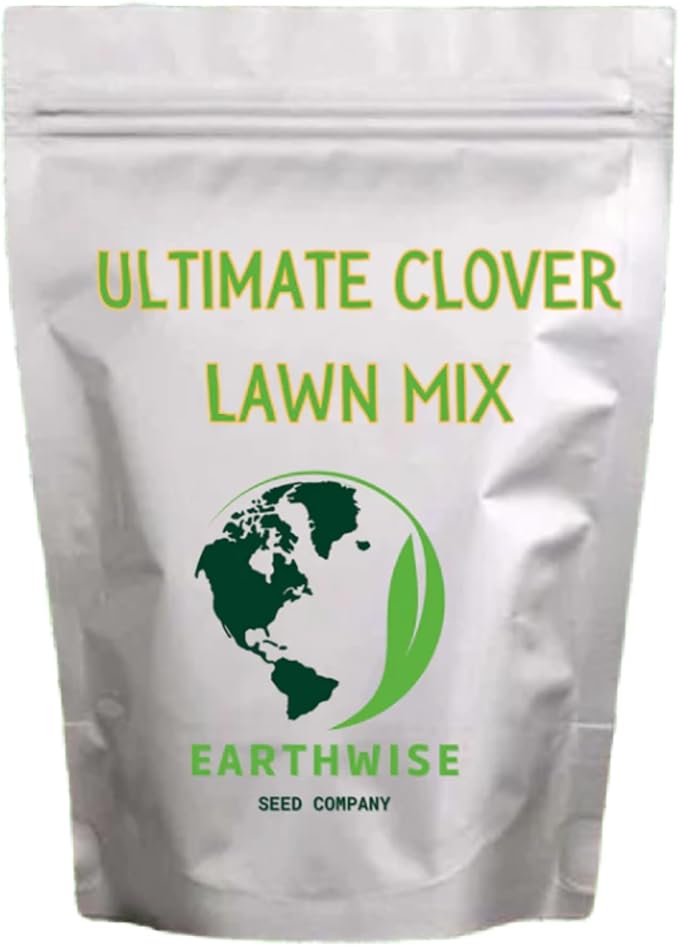 Earthwise Ultimate Clover Lawn Mix – Low-Maintenance, Eco-Friendly Yard, 5 lb Seed, Covers 2000 Sq Ft