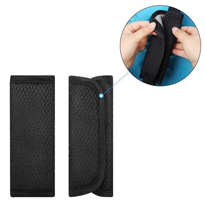 Accmor Car Seat Straps Shoulder Pads for Baby Kids, Soft Car Seat Strap Covers, Seat Belt Covers for Car Seats, Pushchair, Stroller
