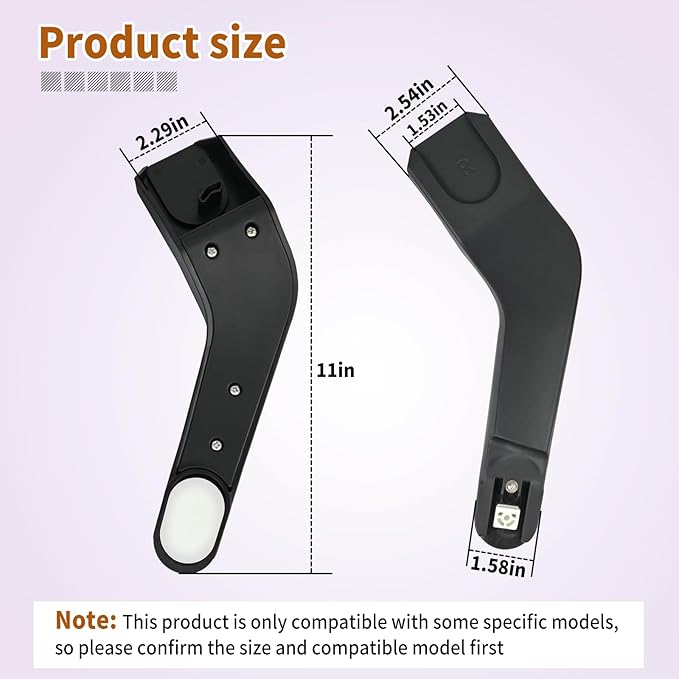 Butterfly Car Seats Adapter,Butterfly Adapter Infant Stroller Accessory Compatible with Nuna Pipa Lite Rx and Cybex Aton M and Maxi COSI Pebble 360