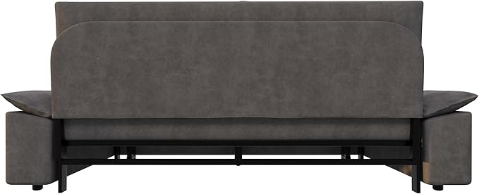 ERYE 73.2" Queen Size Sleeper Sofabed Modern 3 in 1 Convertible Loveseat Sofa&Couch, Velvet Upholstered Love Seat Sofa with Pull Out Sleep Couch Bed and W/Pillows Armrests for Home Apartment RV