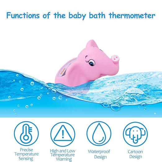 Doli Yearning Upgrade Baby Bath Thermometer|Kids' Bathroom Safety Product|Fahrenheit and Celsius|Baby Bath Floating Toys|Water Thermometer…