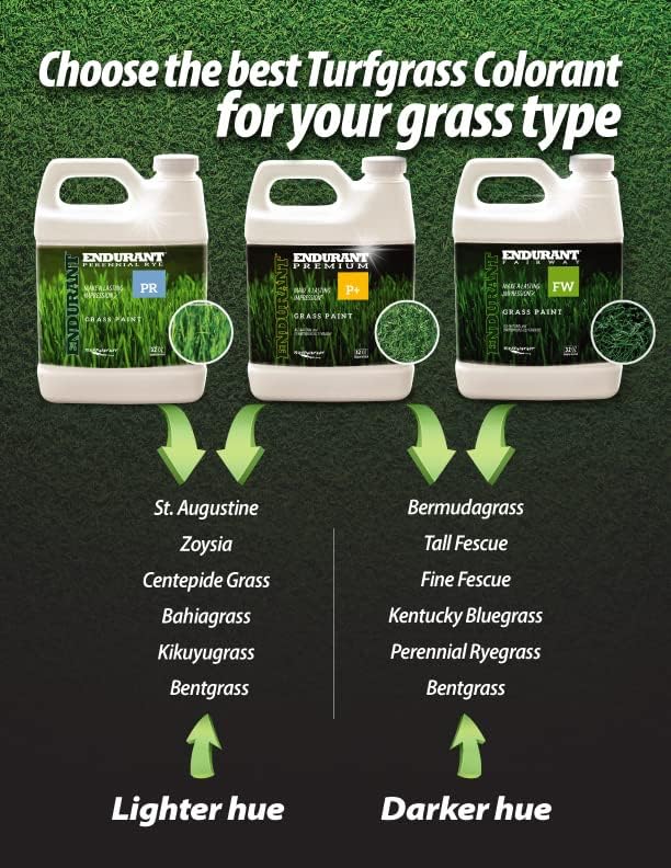 Endurant Turf Colorants - Premium Spray On Green Grass Paint for Lawns - Revives Dry, Patchy Yards - Versatile Grass Hue - Easy to Use, Concentrated Turf Grass Dye - Covers Approx 1,000 Sq Ft - 32Oz