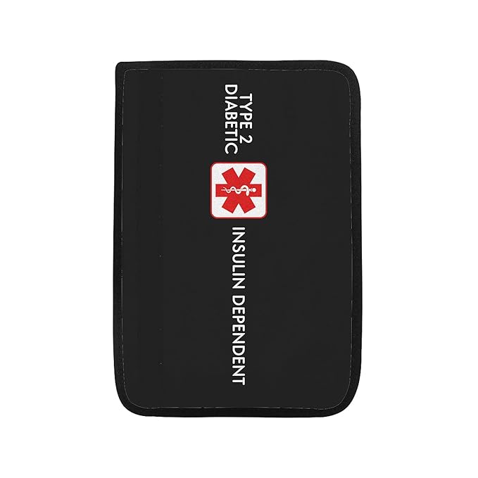 Type 2 Diabetic Insulin Dependent Custom Size Medical Alert Car Seat Belt Cover for Adults Girls and Boys Safety Seatbelt Belt Strap Shoulder Pad for a More Comfortable Driving 80