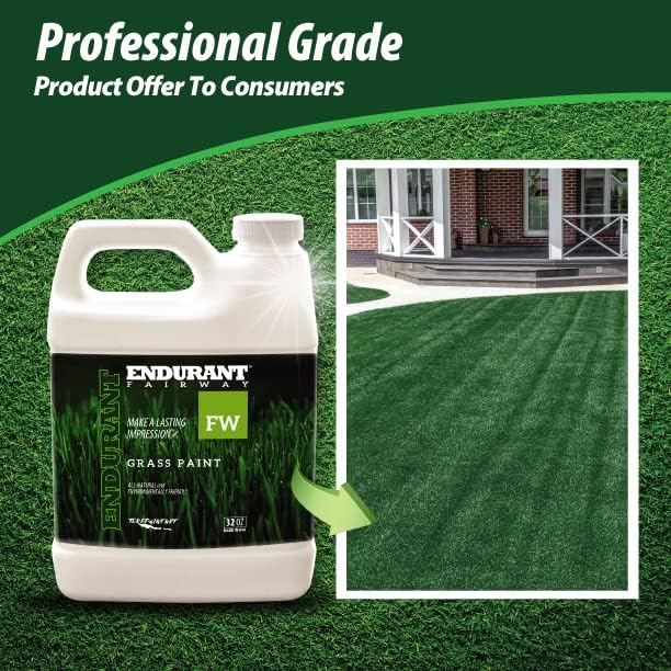 Endurant Turf Colorants - Fairway Spray On Green Grass Paint for Lawns - Revives Dry, Patchy Yards - Dark Grass Hue - Easy to Use, Concentrated Turf Grass Dye - Covers Approx 1,000 Sq Ft - 32Oz