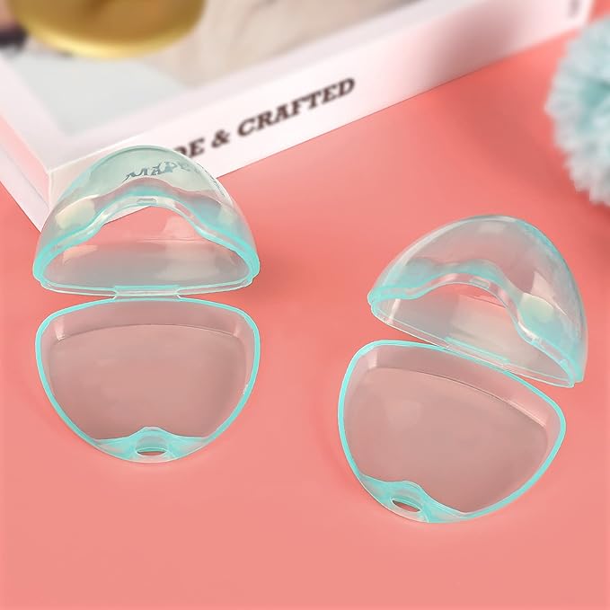 Accmor Pacifier Case, Pacifier Holder Case, Pacifier Container for Travel, BPA Free,Transparent Green, 2 Pack