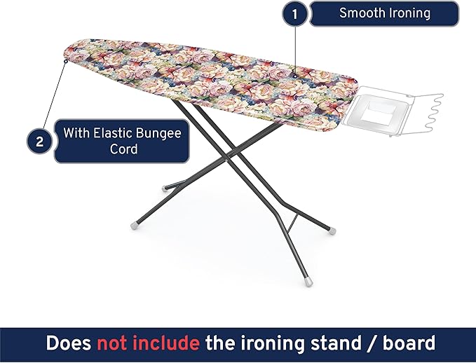 Encasa XO Ironing Board Cover and Pad 42"x14"